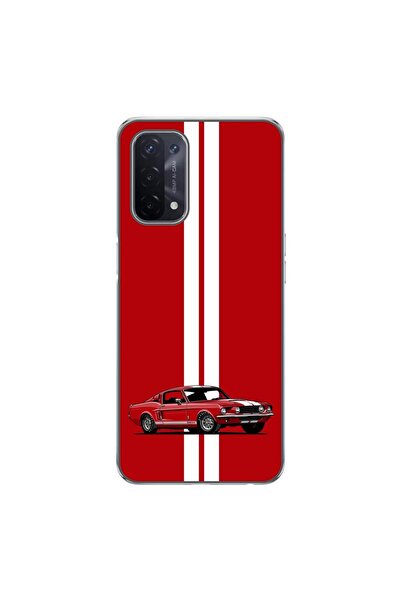 OEM Husa compatibila cu Oppo A54 5G, A74 5G Silicon Gel Tpu Model Red Mustang