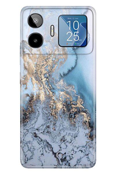 General Mobile GM 26 Pro G903 Kılıf Renkli Silikon Baskılı TPU Antic Marble