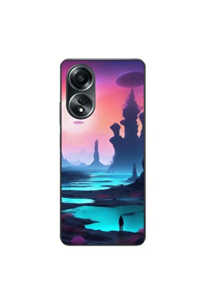 OEM Husa compatibila cu Oppo A58 4G Silicon Gel Tpu Model Mystic Planet