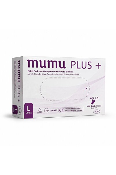 my medical doctor Mumu Plus Nitril Pudrasız Muayene Eldiveni 100 adet