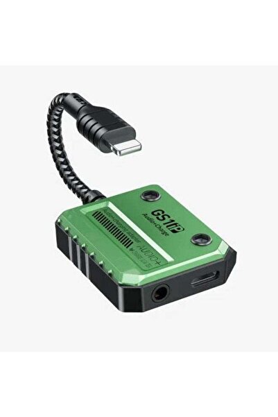PLEXTONE محول لايتنينج GS1، مقبس سماعات رأس AUX مقاس 3.5 ملم مع شحن سريع 30 و...
