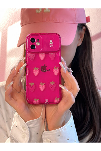 MİRAZ TASARIM IPHONE 11 AYNALI KAMERA KAPAKLI KORE TARZ DARBE KORUYUCU KILIF