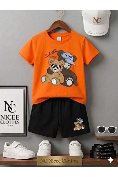 NC Nicee Clothes ΚΑΛΟΚΑΙΡΙΝΟ ΠΑΙΔΙΚΟ ΣΕΤ ΜΠΛΟΥΖΑΚΙ-ΣΟΡΤΣ ΟΥΝΙΣΕΞ (ΜΕ ΣΧΕΔΙΟ Α...
