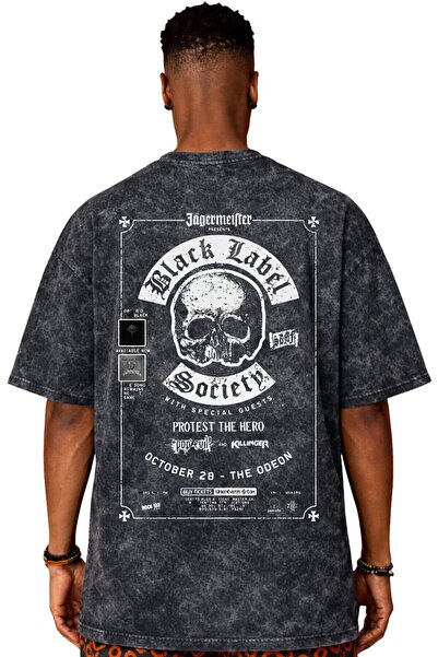 SEVBANO Black Label Society Rock Metal Music Band Back Printed Unisex Oversiz...