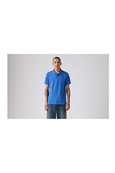 Levi's Erkek 100% Pamuk Standard Fit Polo Yaka Mavi T-Shirt - 35883-0282