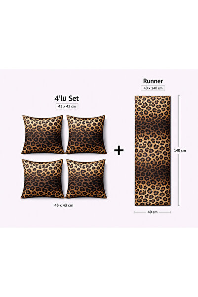 Eys Digital Printed Double-Sided Cotton Throw Pillow Cover – (43×43 cm) Set o...