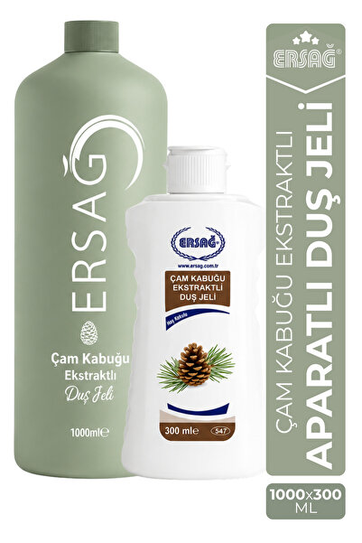 Ersağ Pine Bark Extract Shower Gel with Apparatus 1000 ml