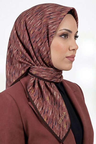hadiora Women's Dusty Rose Striped Organic Cotton Soft Scarf