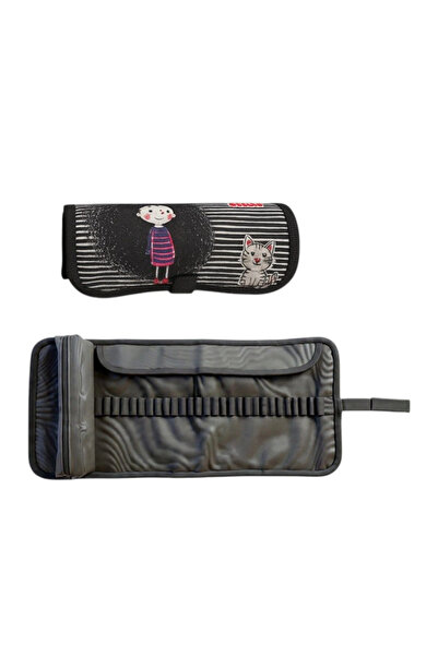 Stilo Spiral Roller Pen Holder (Crazy Girl and Kitten)