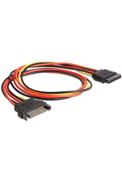DELOCK Cablu de alimentare SATA 15 pini -> SATA 15 pini St/Bu 0.50m