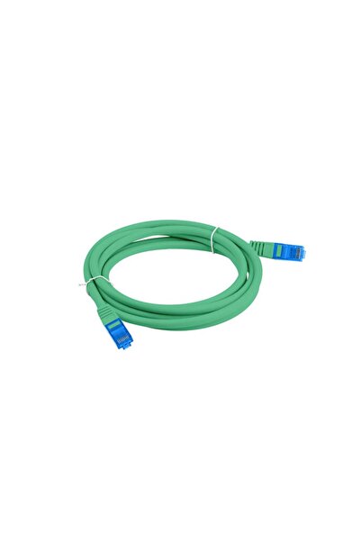 Lanberg Cordon de patching Cat.6A S/FTP LSZH CCA 1m Verde Testat cu Fluke