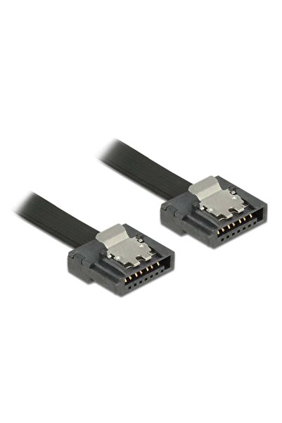 DELOCK Cablu SATA FLEXI 6GB/s 30cm negru