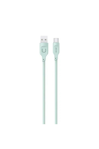Usams Kabel USB-C 6A 1,2mPort Display Fast charging Lithe Series zielony/gree...