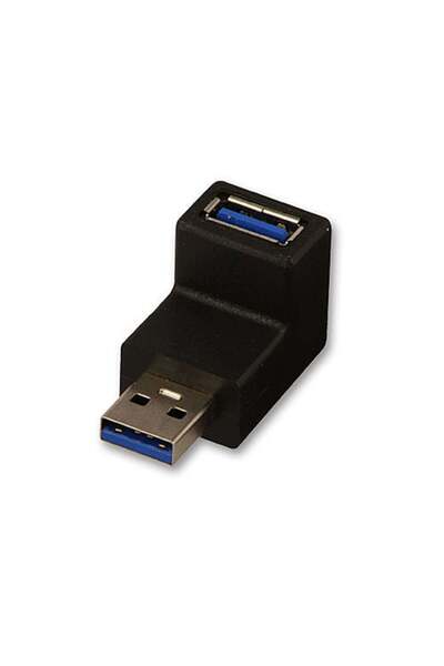 LİNDY Adaptor USB 3.0 Tip A 90° în sus Conector Tată/Mamă