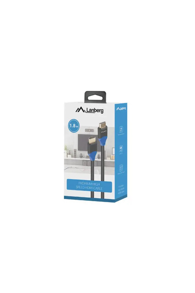 Lanberg Cablu HDMI M/M V2.0 1.8M 4K PE≈ÅNA MIED≈π Negru Box