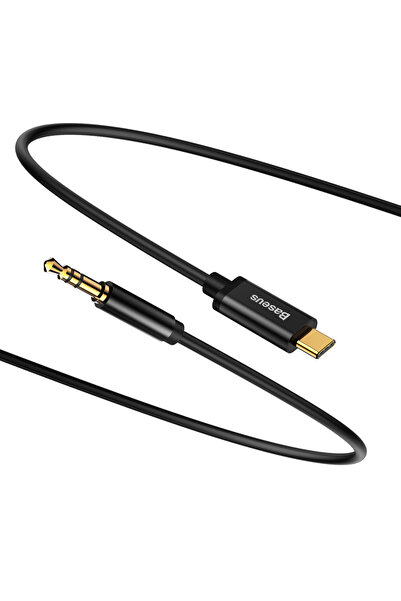 Baseus Cablu audio stereo AUX 3,5 mm mini jack - USB Tip C pentru telefon și ...