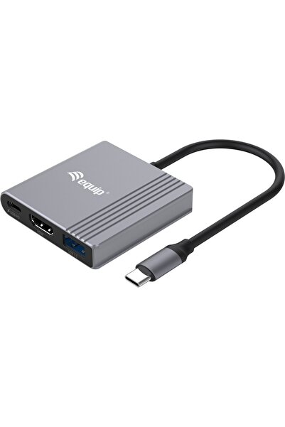 EQUIP Dock 3-în-1 USB-C->HDMI, USB-A, USB-C 100W 0.25m