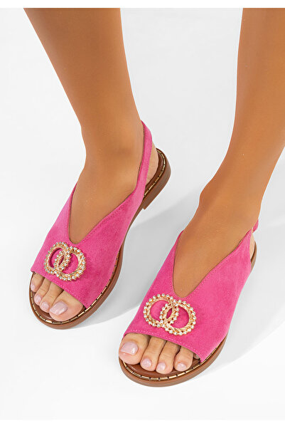B T Shoes Sandale cu talpă joasă Olivera roz