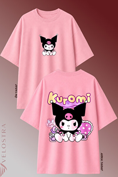 Velostra Unisex Kawaii Cute Printed Oversize Crew Neck Cotton Daily Use Combe...
