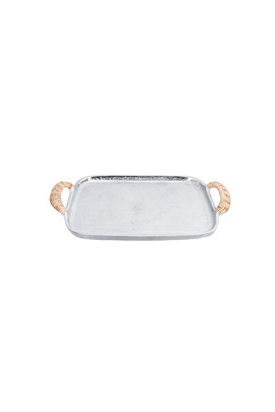 Porland Nora Silver Tepsi Orta 38x25 cm