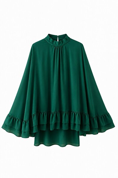 HANIQA Jessica Fabric Draped Blouse