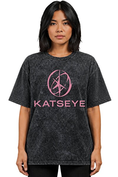 SEVBANO Katseye K-Pop Music Group Printed Unisex Oversize Vintage Washed T-Shirt