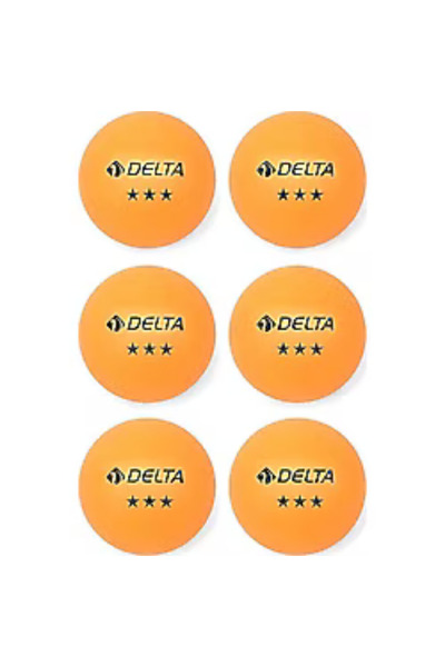 Delta 6'lı Masa Tenisi Topu Turuncu