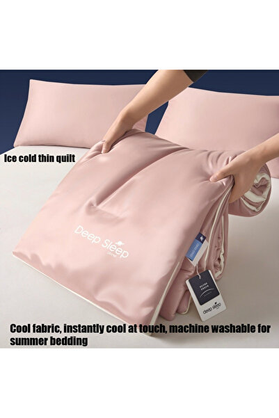 Deep Sleep New refreshing and cool summer thin quilt, breathable and sweat fr...