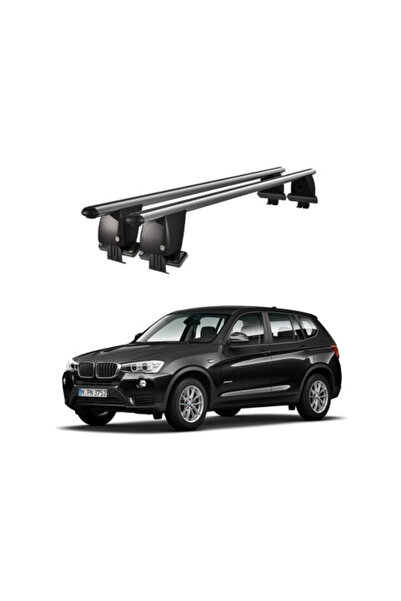 OEM Aluminum car trunk crossbars compatible with smooth roof BMW X3 F25 2010-...