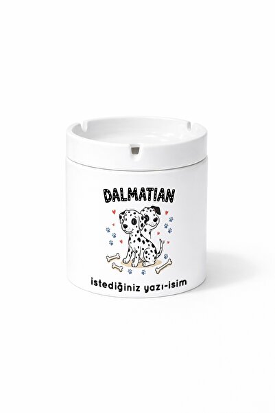 Kirbi Reklam Animal Dalmatian Dalmatian Dog Double Sided Printed Ash Tray Ash...