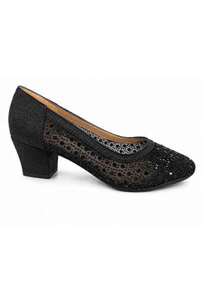 PAPUCUMUN DÜNYASI Women's Transparent Tulle Detailed Glittery Small Stone Emb...