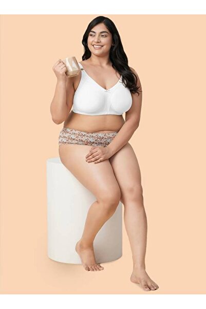 ParisBeauty حمالة صدر بدون حشوة بدعم كامل من M-FRAME - أبيض - 34B