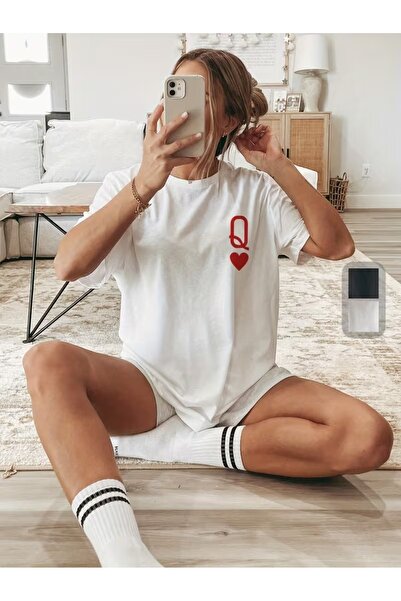 puolikuu Tricou unisex cu croială confortabilă, cu panglică și imprimeu dublu