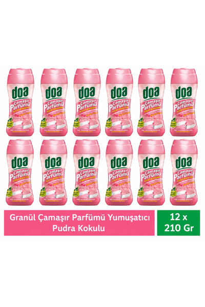 Doa Pudra Kokulu 12’li Dev Ekonomik Paket Çamaşır Parfümü Mis Gibi Kalıcı Fer...