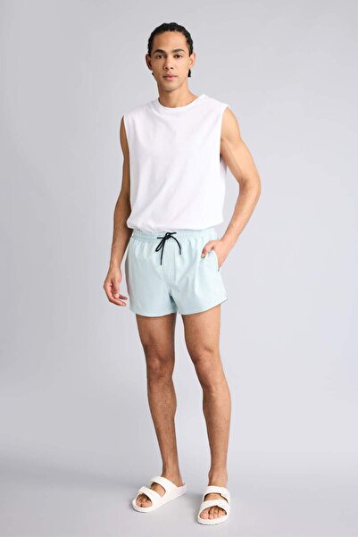 DeFacto Andy bedruckte, flexibel strukturierte, kurze Sport-Badeshorts B5987A...