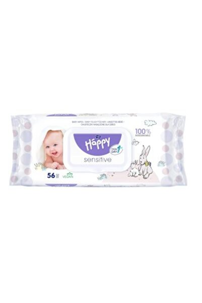 Happy Șervețele umede Sensitive cu Aloe Vera – 56 bucăți