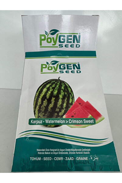 POYGEN Seed Crimson Sweet Karpuz Tohumu 10 gr x 3 Adet (Avantajlı 3'lü Set - ...