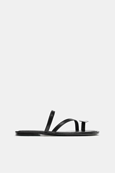 Pull & Bear Süslemeli düz sandalet