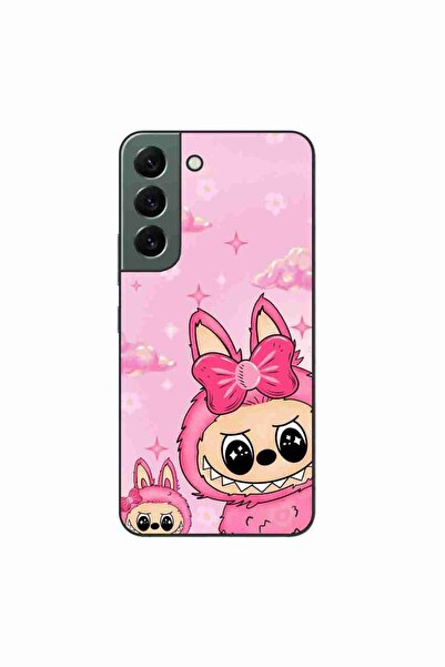 OEM Husa compatibila cu Samsung Galaxy S22 Silicon Gel Tpu Model Labubu Pink ...
