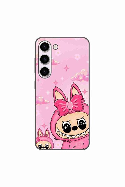 OEM Husa compatibila cu Samsung Galaxy S23 Silicon Gel Tpu Model Labubu Pink ...