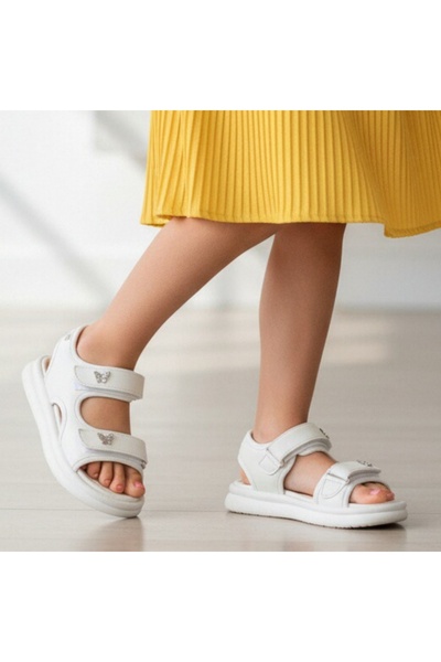 OEM Minimalist design Sandals for girls, with decorative metal applications, ...
