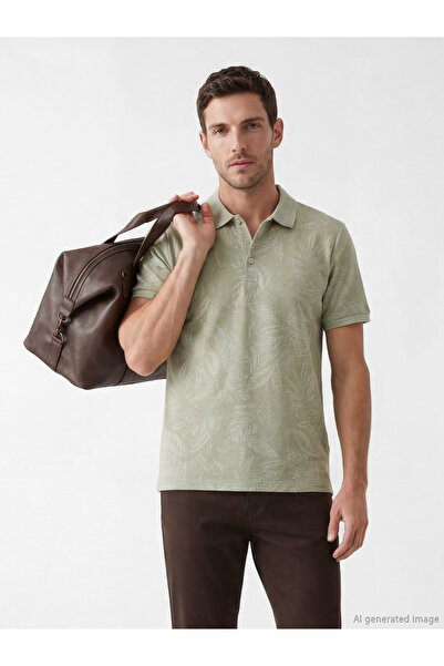 LC Waikiki Tricou polo bărbătesc din pique cu model