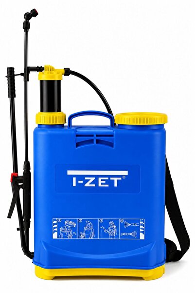 I-ZET 16 Litre Sırt Tipi İlaçlama Pompası Tarım Bahçe Bitki Püskürtme Pompası
