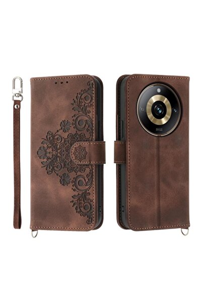 sscase Skin-feel Embossed Θήκη Πορτοφόλι Brown (Realme 11 Pro 5G / 11 Pro Plu...
