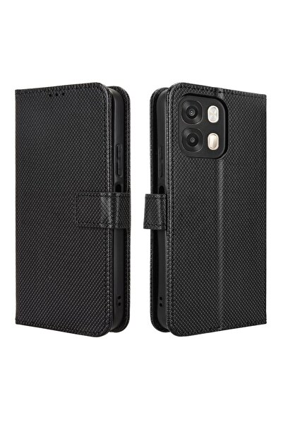 sscase Diamond Texture Θήκη Πορτοφόλι Black (Oppo A6 4G/5G)