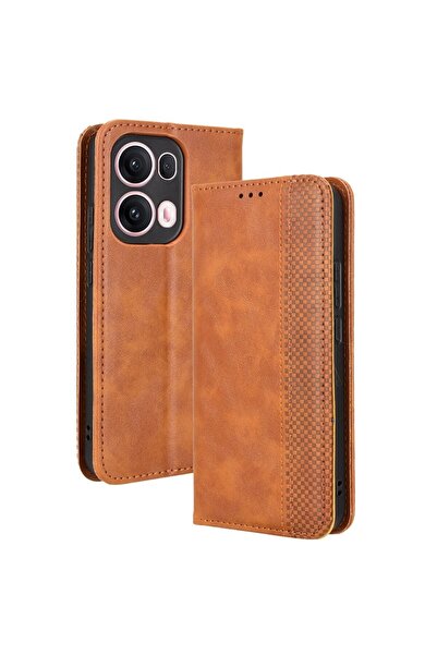 sscase Retro Θήκη Βιβλίο Brown (Oppo Reno13 Pro 5G)