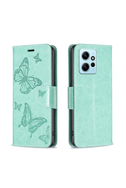 sscase Two Butterflies Θήκη Πορτοφόλι Green (Xiaomi Redmi Note 12 4G)