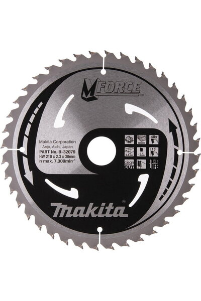 Makita LamДѓ de ferДѓstrДѓu circular, M-Force TCT, 210 x 30 mm, 40 dinИ›i
