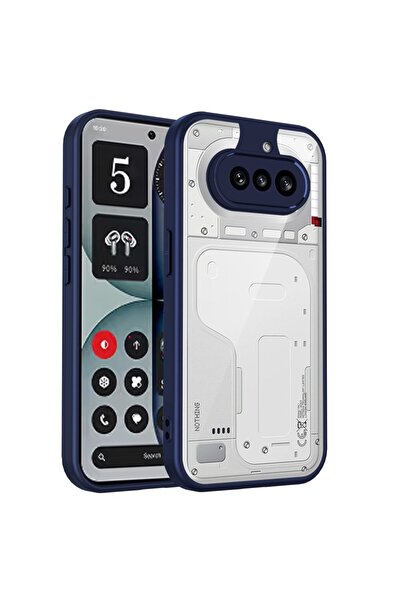 sscase Color Frame Διάφανη Σκληρή Θήκη Blue (Nothing Phone (4a))