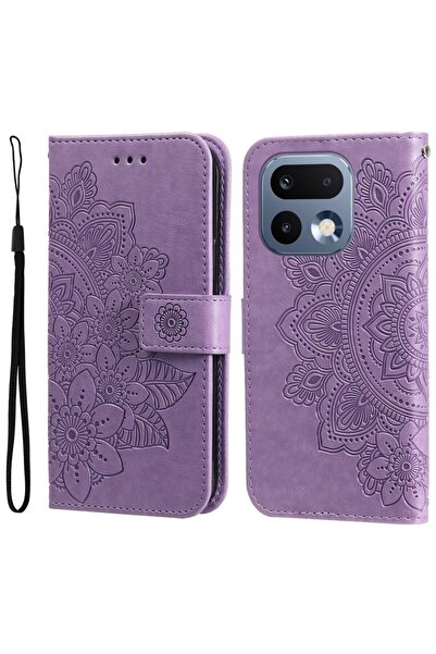 sscase 7-Petal Flowers Θήκη Πορτοφόλι Purple (Realme 16 Pro 5G)